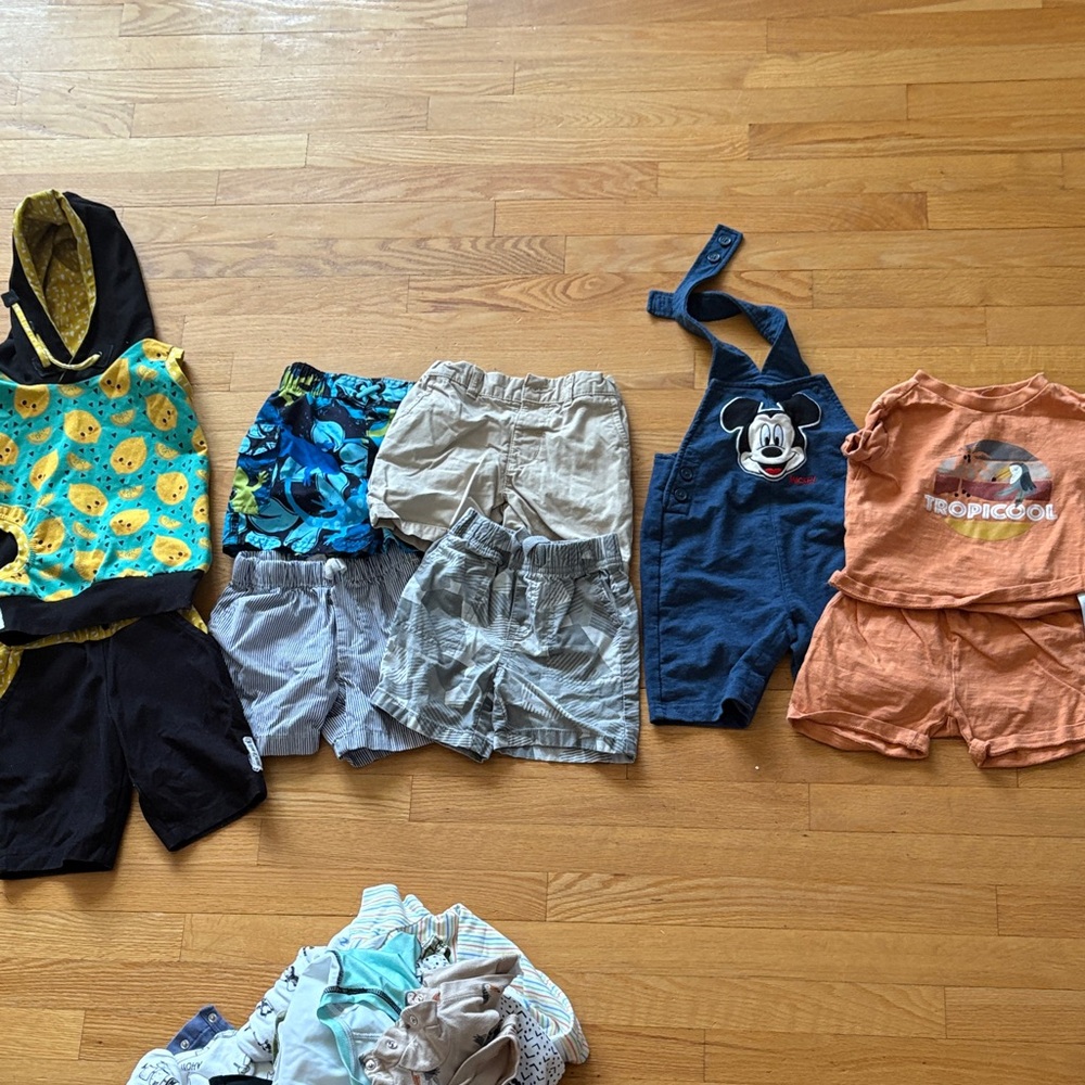 Kids Clothing Bundle with Graphic Tees and Shorts